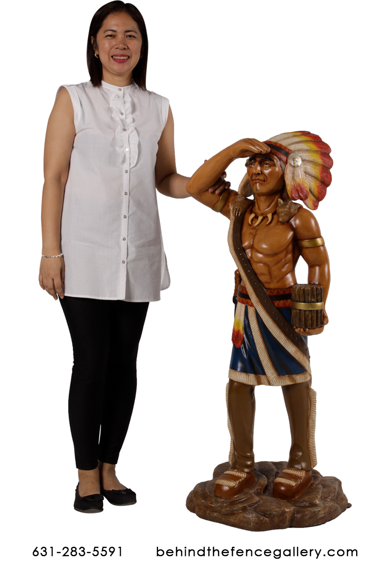 4 ft. Tobacco Store Indian Chief Statue
