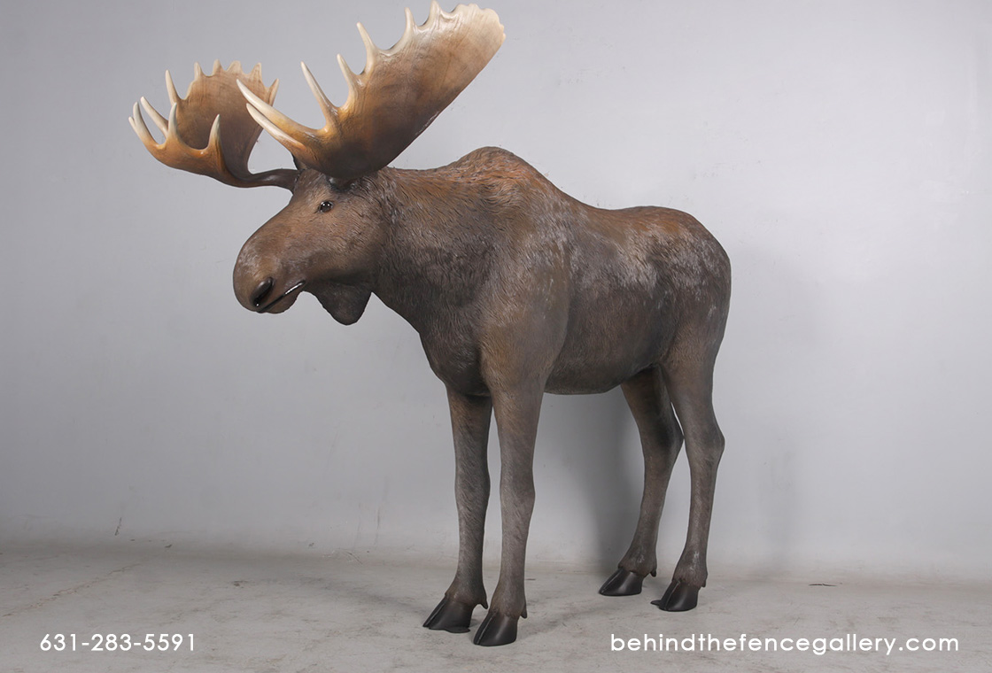 Life Size Moose Statue