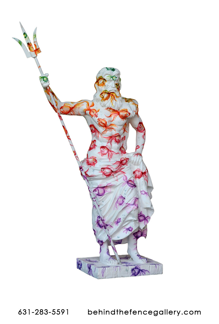 Popart Poseidon Statue